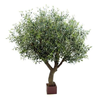 Olijfboom kunst Natural Olive Tree 210 cm Poly Trunk with Fruits Flora