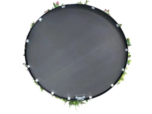 Kunstplanten element op Zwart Frame Ø100 cm diameter Optiflower