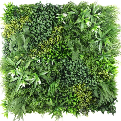 Kunstplanten wand-element Freshness 100x100 cm UV Optiflower