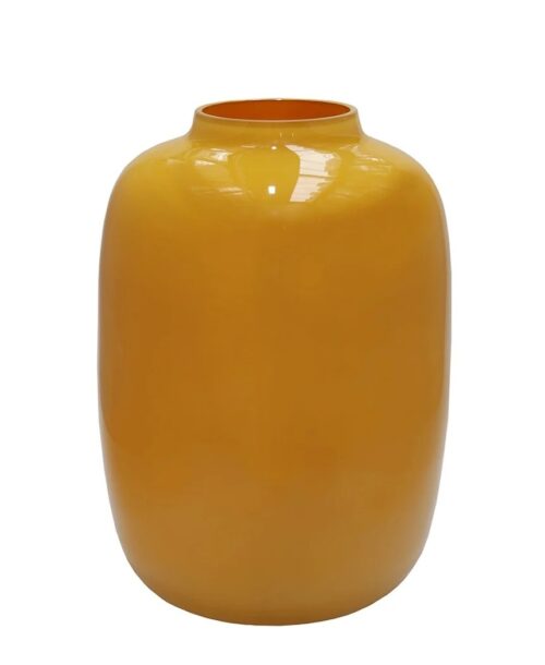 Vaas Glas Artic S Bright Yellow 21xH29cm. Optiflower