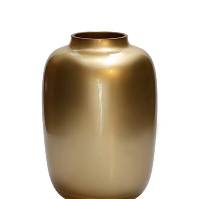 Vaas Glas Artic XS Gold 17x24cm. Optiflower