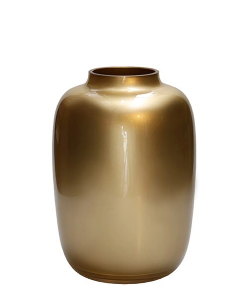 Vaas Glas Artic XS Gold 17x24cm. Optiflower