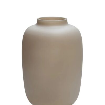 Vaas Glas Artic XS Matte Ivory 17xH24cm. Optiflower