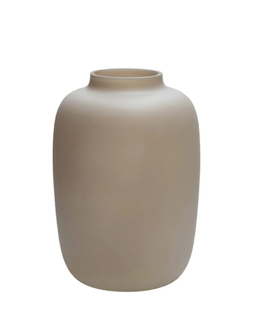 Vaas Glas Artic XS Matte Ivory 17xH24cm. Optiflower