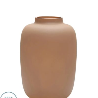 Vaas Glas Artic XS Matte Sand 17xH24cm. Optiflower