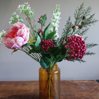 Pretty Petite zijden boeket 52 cm. Optiflower